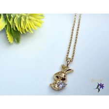  Nyuszis antiallergén medálos lánc 35cm  18K medál