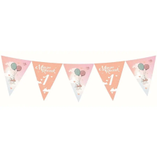  Nyuszis Happy Birthday Rabbit zászlófüzér 326 cm party kellék