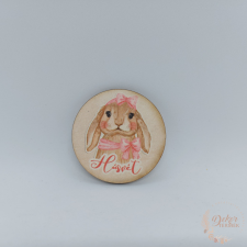  Nyuszis kerek húsvét tábla dekorációs kellék