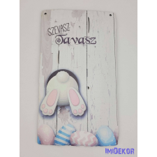  Nyuszis kopogtató alap 17,5x30cm - Szevasz Tavasz dekorációs kellék