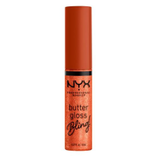 NYX Professional Makeup Butter Gloss Bling szájfény 8 ml nőknek 06 Shimmer Down rúzs, szájfény