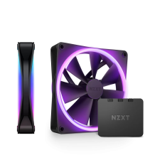 NZXT F140 RGB DUO fekete 2 darabos szett hűtés