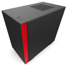NZXT - H210 - Matt fekete/piros - CA-H210B-BR számítógép ház