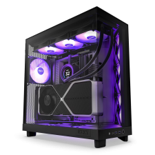 NZXT H6 Flow RGB Számítógépház - Fekete számítógép ház