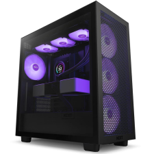 NZXT H7 Flow RGB Tempered Glass Matte Black számítógép ház
