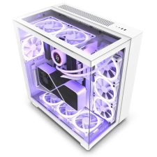 NZXT H9 Elite Fehér (Táp nélküli) ablakos ATX ház számítógép ház