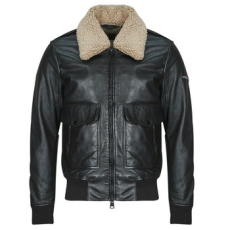 OAKWOOD Bőrkabátok  GENNARO (removable collar) Fekete EU M