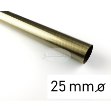 Óarany színű fém karnisrúd 25 mm átmérőjű - 200 cm karnis, függönyrúd