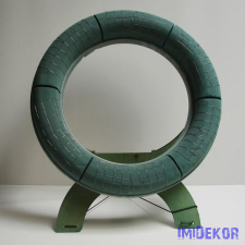  Oasis ECObase kitámasztós tűzőhab koszorú 72cm -Úrnatartóval dekorációs kellék