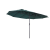 Oasom Dupla Napernyő ovális alakú extra nagy méretű 460x270x240 cm sötétzöld színben