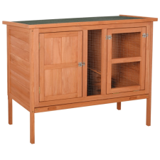 Oasom Kültéri ketrec kisállatoknak 102x56x85 cm ház kétszintes kültéri télálló nyúlketrec ketrec, szállítóbox rágcsálóknak