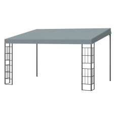 Oasom Pergola 398x298x250 cm cm kerti pavilon szürke teraszpavilon kerti bútor