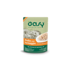 Oasy Cat Alutasak Natural Chicken&Cheese 70g macskaeledel