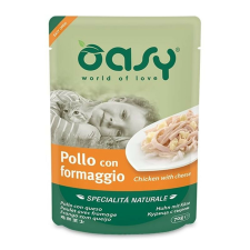 Oasy Cat Alutasak Natural Chicken&Cheese 70g macskaeledel