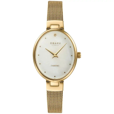 Obaku V312LXGWMG női karóra - valódi gyémánt díszítéssel karóra