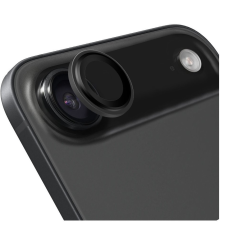 OBAL:ME Apple iPhone 17 Air tempered glass kamera védő üvegfólia, fekete mobiltelefon kellék