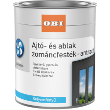 OBI Ajtó- és ablak zománcfesték selyemfényű antracit 375 ml zománcfesték