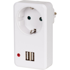  OBI csatlakozóaljzat-adapter 2 db USB-porttal fehér villanyszerelés