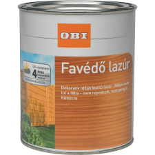 OBI favédő vékonylazúr, oldószeres, mahagóni, 750 ml favédőszer és lazúr