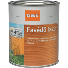 OBI favédő vékonylazúr, oldószeres, színtelen, 750 ml favédőszer és lazúr
