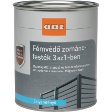 OBI fémvédő zománcfesték, 3 az 1-ben, zöld, selyemfényű, 750 ml zománcfesték
