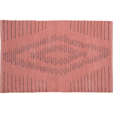 OBI pamut szőnyeg mintás terrakotta-fekete 60 cm x 90 cm lakástextília