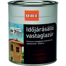 OBI vastaglazúr, oldószeres tölgy, 750 ml favédőszer és lazúr