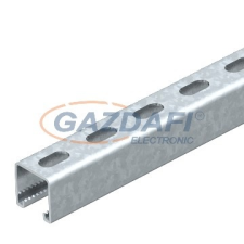 OBO 1122992 MSL4141P6000A4 Szerelősín MS4141, perforált résszélesség 22mm, 6000mm rozsdamentes acél villanyszerelés