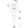 OBO 1148072 ACMHB M10x60 ZL Kalapácsfejű Csavar CM3015, CM3518 és AM3518 profilsínekhez M10x60mm Cinklamella acél