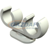 OBO 2140721 2965 42 LGR Talpas Szorítóbilincs 2 kábel 18-22mm világosszürke polipropilén