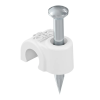 OBO 2225611 2008 25 RW Iso Nagel-Clip 8mm, L25 hófehér polipropilén
