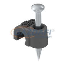 OBO 2232235 2010 25 SW Iso Nagel-Clip 10mm, L25 fekete polipropilén villanyszerelés