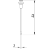OBO 3366235 511 23 Siko-Szeg edzett 2x23mm acél felületkezelés nélkül