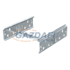 OBO 6068152 RV 607 DD hosszantiösszekötő-készlet, kábeltálcához, szalaghorganyzott Zink/Alumínium, Double Dip, DIN EN 10346 60x75mm