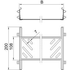 OBO 6068920 KTSMV 630 FS Összekötő Szett Magic kábeltálcákhoz 60x300x200mm szalaghorganyzott acél villanyszerelés