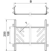OBO 6068964 KTSMV 630 VA4301 Összekötő Szett Magic kábeltálcákhoz 60x300x200mm rozsdamentes acél