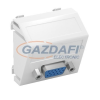 OBO 6104628 MTS-VGA S AL1 Modul 45 Vga Csatlakozó Aljzat Hüvely csavaros rögzítéssel 45x45mm festett alumínium polikarbonát
