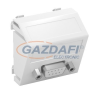 OBO 6104649 MTS-DB9 S SWGR1 Modul 45 D-Sub9 Csatlakozó Aljzat Hüvely csavaros rögzítéssel 45x45mm szürkésfekete polikarbonát
