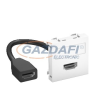 OBO 6104829 MTG-HD F SWGR1 Modul 45 Hdmi Csatlakozó Aljzat kábellel hüvely-hüvely 45x45mm szürkésfekete polikarbonát