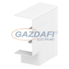 OBO 6113090 GK-FH53100RW Lapos Sarokelem takaróelem 142x142x56mm hófehér Polikarbonát/Akrilnitril-butadién-sztirol