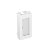 OBO 6117410 ADP-BF RW0.5 Vakfedél 1/2 Modul felirati mezovel 45x22,5mm hófehér