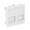 OBO 6119226 DTG-2PA RW1 Adatátviteli Csatlakozó 2 db P típusú csatlakozó modulhoz 45x45mm hófehér polikarbonát
