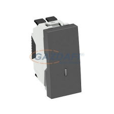 OBO 6120928 WS-UKL SWGR0.5 Kikapcsoló/váltókapcsoló jelzőfénnyel szürkésfekete villanyszerelés