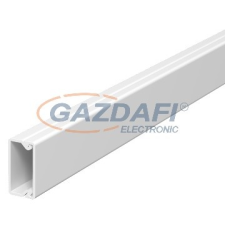 OBO 6150756 WDK10020CW Fali És Mennyezeti Csatorna fenékperforálással 10x20x2000mm krémfehér PVC villanyszerelés