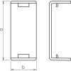 OBO 6154026 WDK HS10020RW Toldásponti Takaróelem 10x20mm hófehér PVC