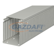 OBO 6178338 LKV 10075 Vezetékrendező Csatorna 100x75x2000mm kőszürke PVC villanyszerelés