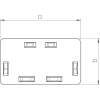 OBO 6183867 WDK HE60210LGR Véglezáróelem 60x210mm világosszürke PVC