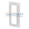 OBO 6274880 G-KWAG70210RW Fali Takarókeret zárt kivitel 278x25x138mm hófehér Akrilnitril-butadién-sztirol