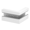 OBO 6278010 GS-AA70210RW Külső Könyök aszimmetrikus 70x210mm hófehér acél