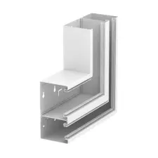 OBO 6278320 GS-DFS90170RW Lapos Sarokelem emelkedő aszimmetrikus 90x170mm hófehér acél villanyszerelés